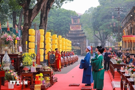 Hanoi recreates Lunar New Year court ritual at Thang Long Imperial Citadel